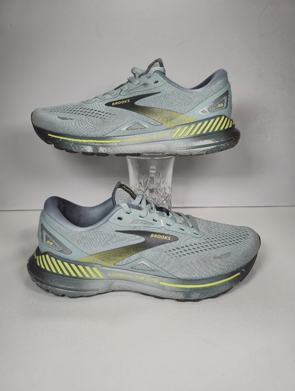 Brooks Adrenaline GTS 23 Men Size 8 Blue Black Athletic Running Shoe 1103911D458